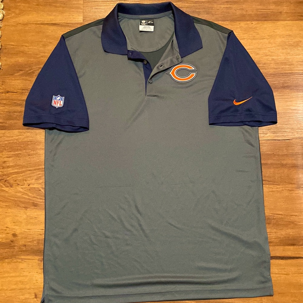 NFL Dri-Fit Chicago Bears Golf Polo